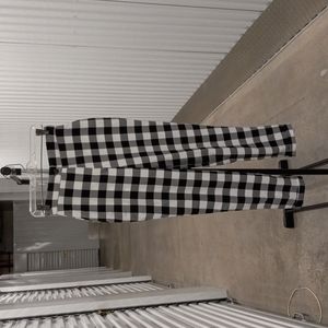 Nasty Gal black and white pants